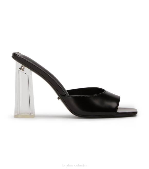 Blockabsätze| de Tony Bianco Frauen Naja-Heels Schwarz hochglänzend/klar 4624223